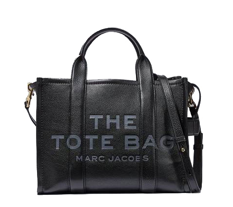 The tote bag leather mediano negro